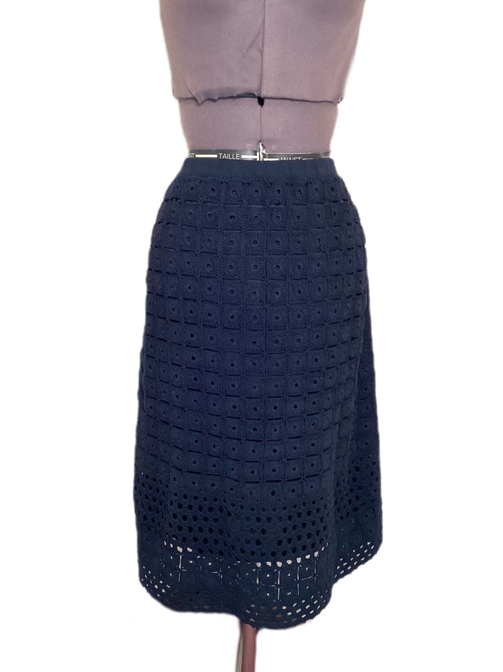 Talbots Collection Crochet Eyelet Lace Skirt Size M - Picture 1 of 16